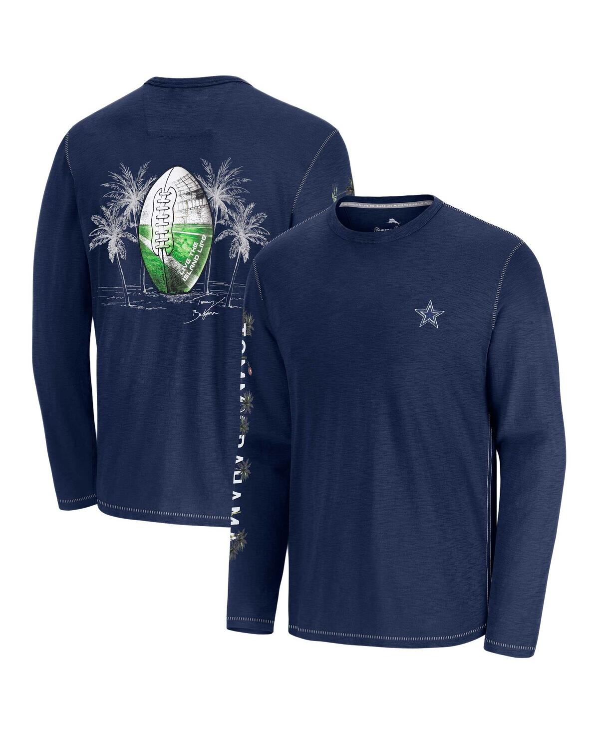 Tommy Bahama Men's Blue Dallas Cowboys Oasis Endzone Lux Long Sleeve T-shirt In Blue