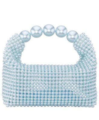 Large Beaded Handle Hobo Bag