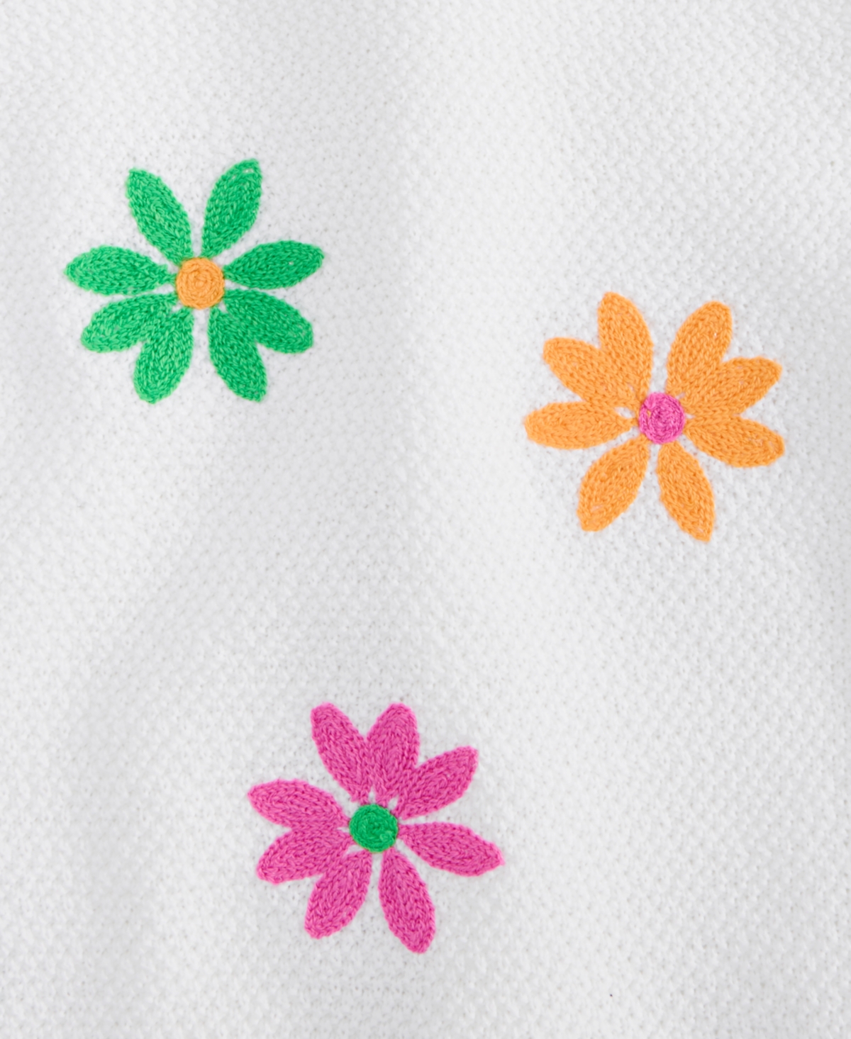 Epic Threads Kid Girl Embroidered Flowers Tank Top, Exclusively At Macy's In Bright Whi