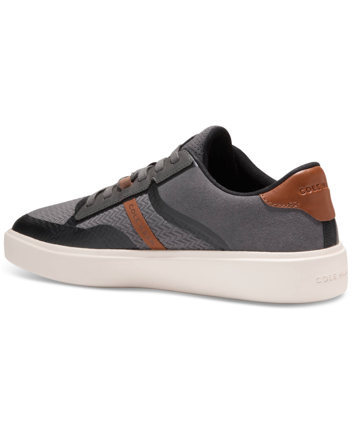 Cole Haan Men's Grand Crosscourt Winner Mixed-media Lace-up Sneakers In Magnet-ivory