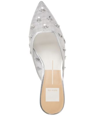 Women's Clara Embellished Mesh Pointed-Toe Heeled Mules