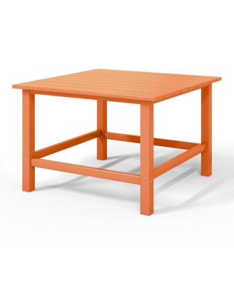Kids Outdoor Patio Furniture HDPE 30" Wide Square Dining Table