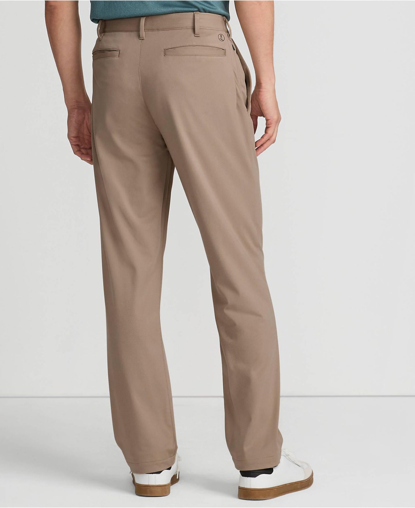 Мужские брюки Lands' End Flex Golf Pant, цвет: Хаки — фото 2