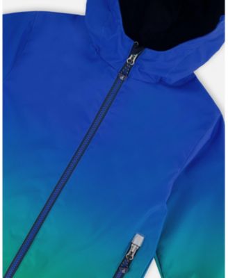 Toddler Boys 3-In-1 Mid-Season Outerwear Set Royal Blue And Green Gradient - Toddler|Child