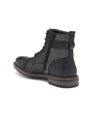Men's Side Buckle Cap Toe Boot