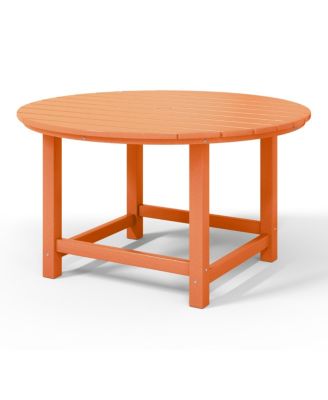 Kids Outdoor Patio Furniture HDPE 38" Wide Round Dining Table