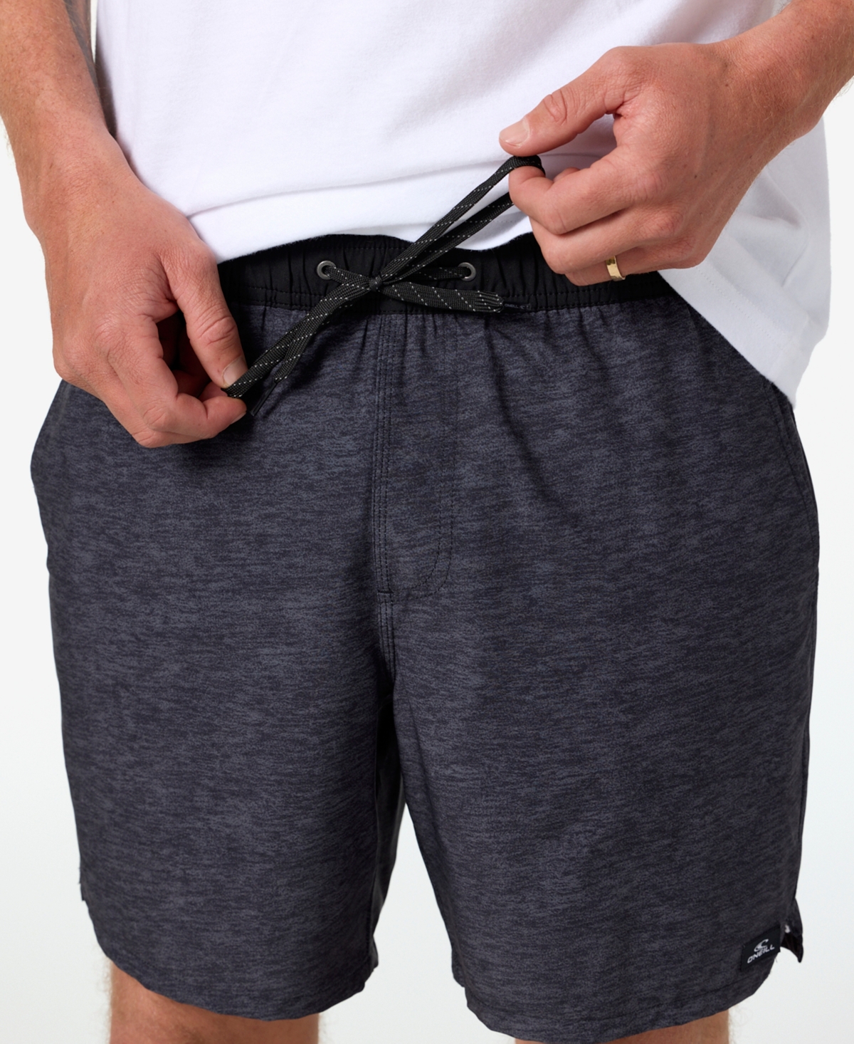 O'neill Men's Perform Light Lined Ew 17 Shorts In Heather Black