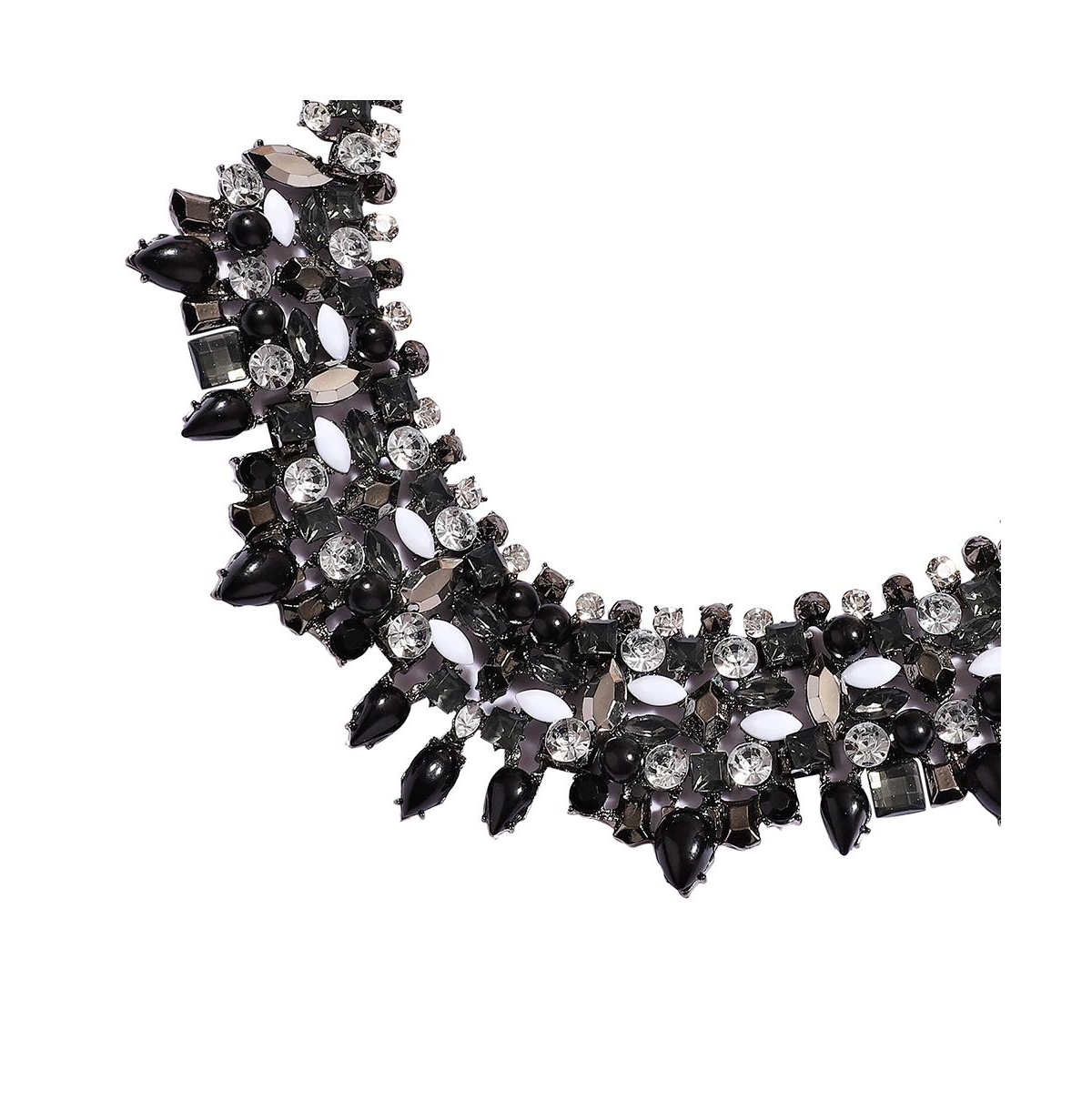 Sohi Party Statement Necklace In Black