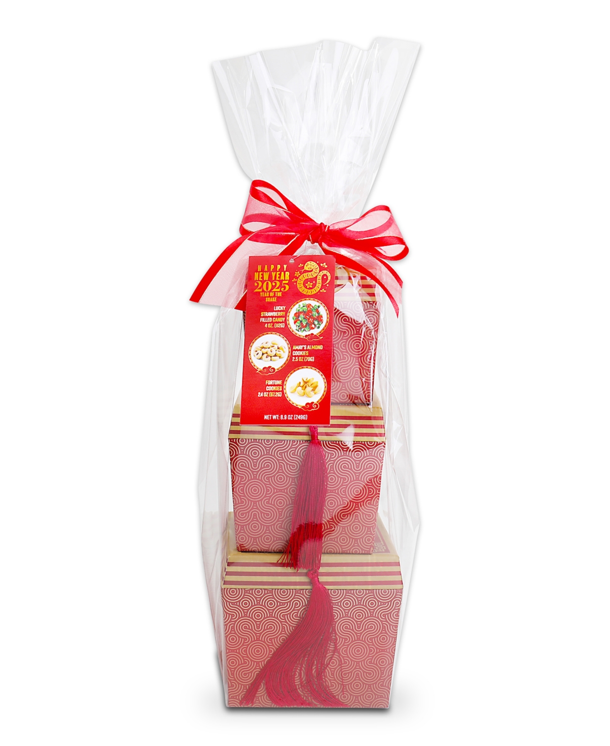 Alder Creek Gift Baskets Lunar New Year Gift Tower, 4 Items In No Color