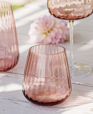 Francesca Blush Double Old Fashioned Glass