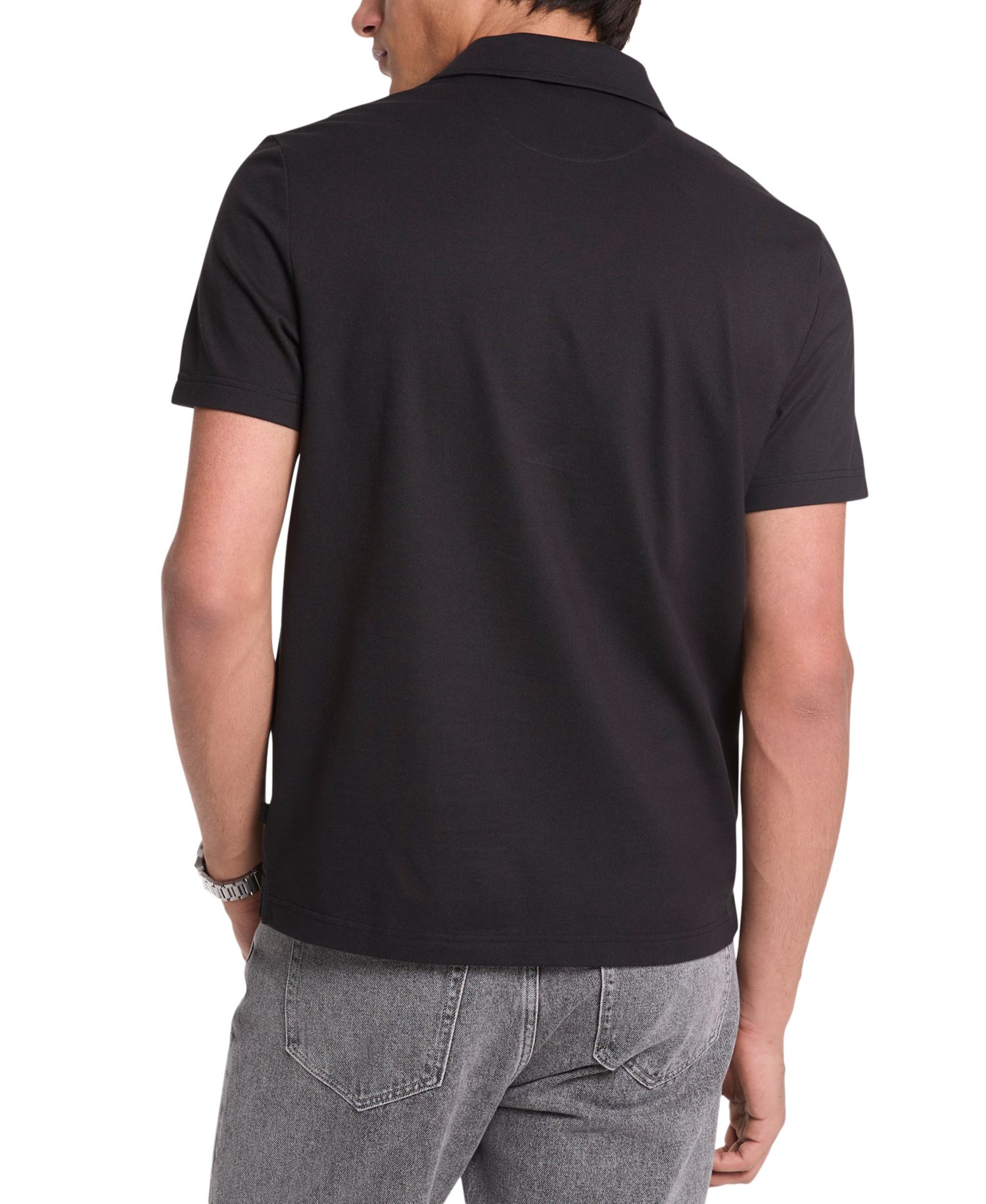 Men's Quarter-Zip Polo Shirt