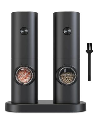 Salt and Pepper Grinder Set Adjustable Coarseness Automatic Battery Powered - Macy's