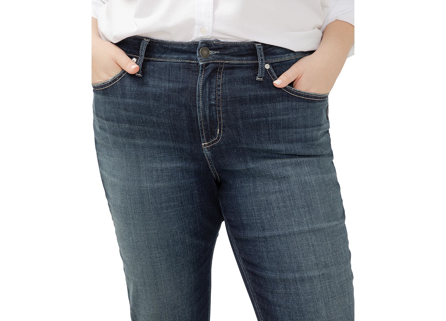 Plus Size Avery Cuffed Denim Jeans