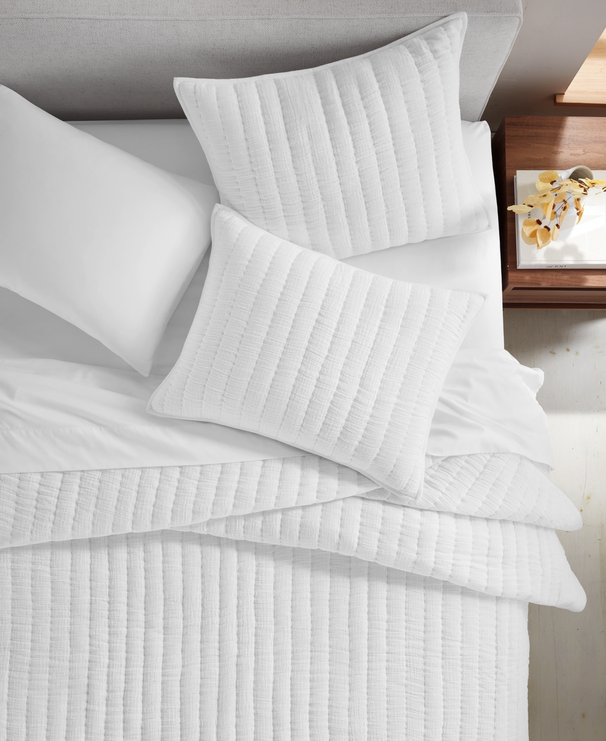 Oake Dream 3-pc. Coverlet Set, Full/queen, Exclusively At Macy's In Fresh White