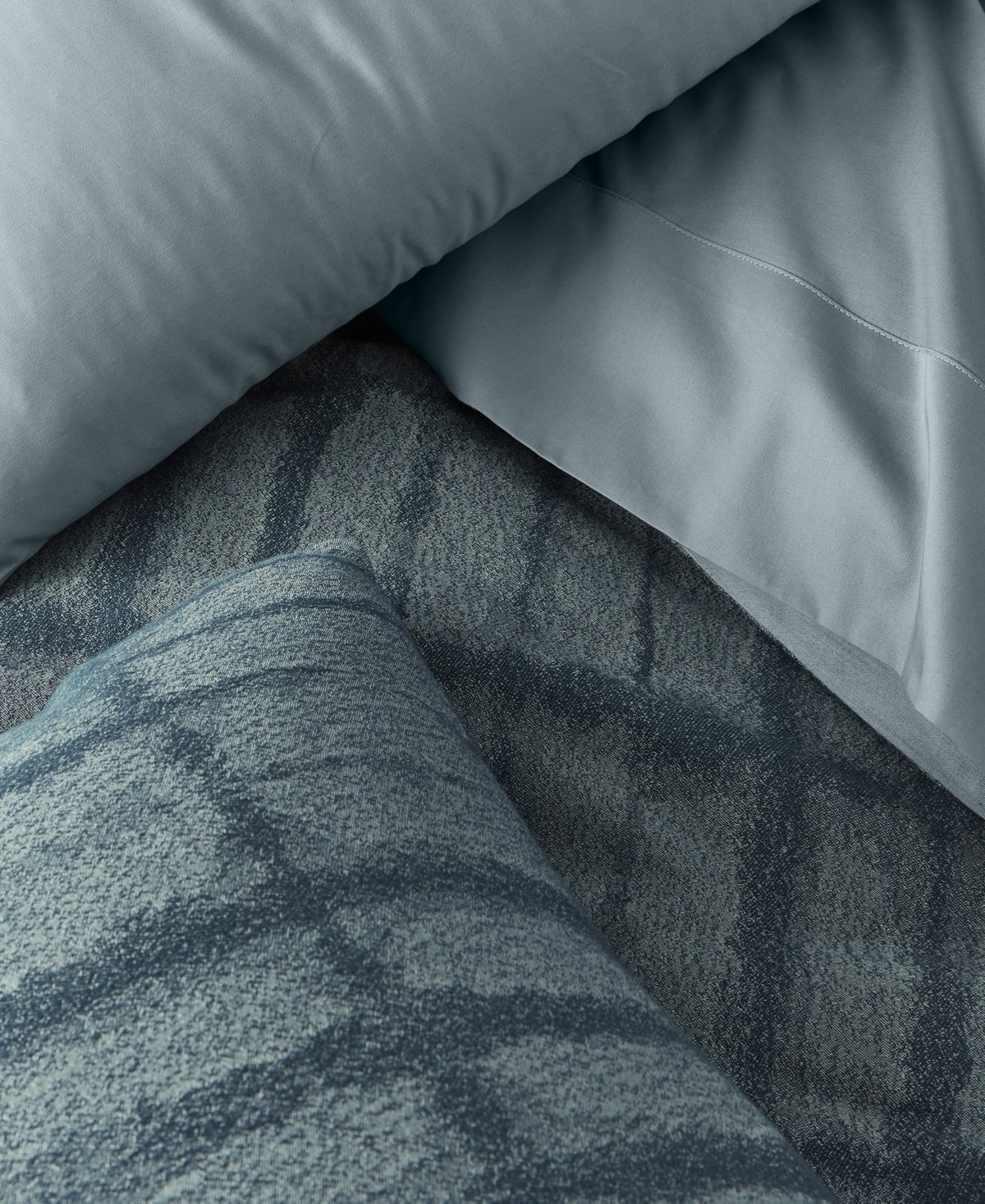 Oake Indigo Stripe 3-pc. Comforter Set, Full/queen, Exclusively At Macy's In Blue