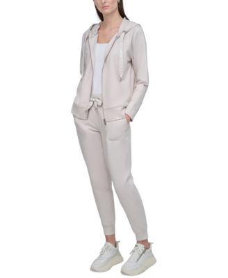 Sport Women's Two-Tone Zip-Front Long-Sleeve Hoodie