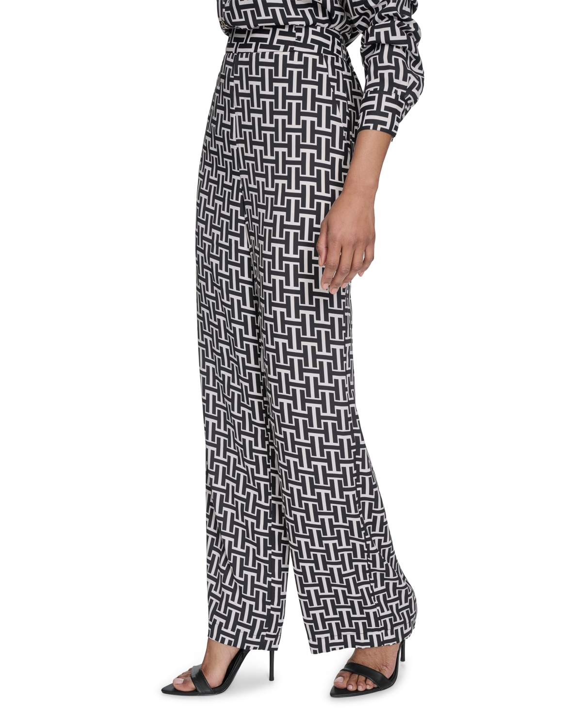 HALSTON WOMEN'S HIGH-RISE WIDE-LEG PULL-ON PANTS 