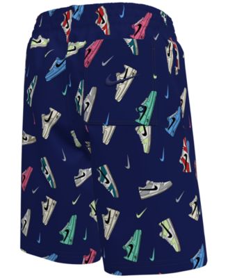 Boys' 8-20 Multi Sneaker Novelty Print Swim Trunks