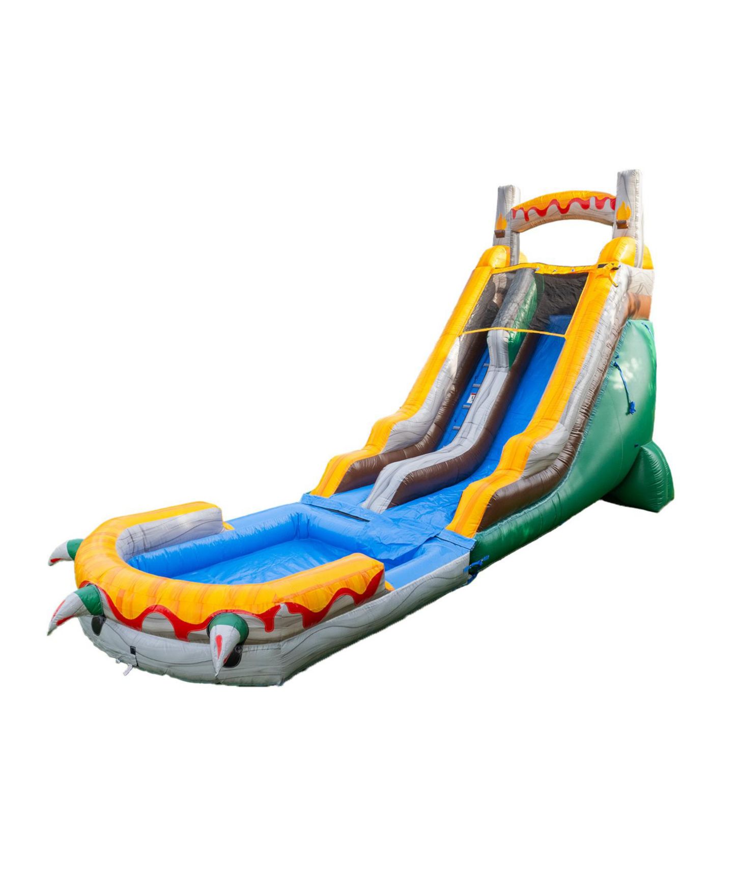 Детская игрушка HERO Kiddo T-Rex 18' Water Slide with Detachable Pool & Air Blower — фото 1