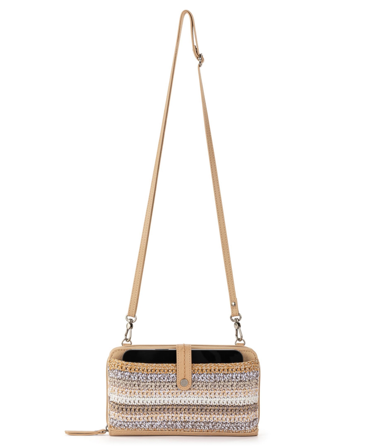 The Sak Iris Crochet Smartphone Convertible Crossbody Wallet