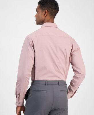 Men's Slim-Fit Temperature Regulating Dress Shirt, Created for Macy's