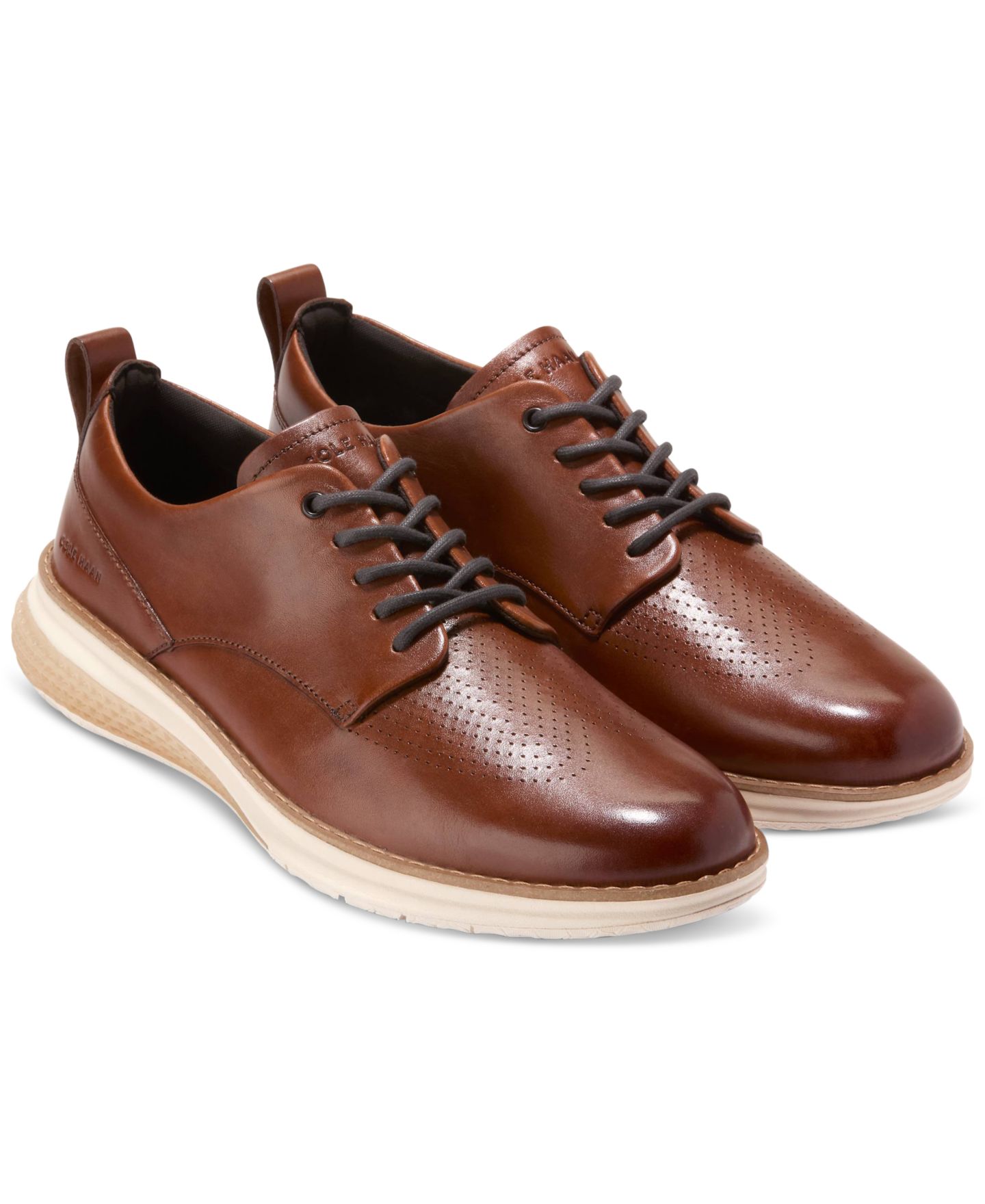 Обувь Cole Haan Men's ØriginalGrand Energyweave Perforated Plain Toe Oxford, цвет: Рыжевато-коричневый — фото 9