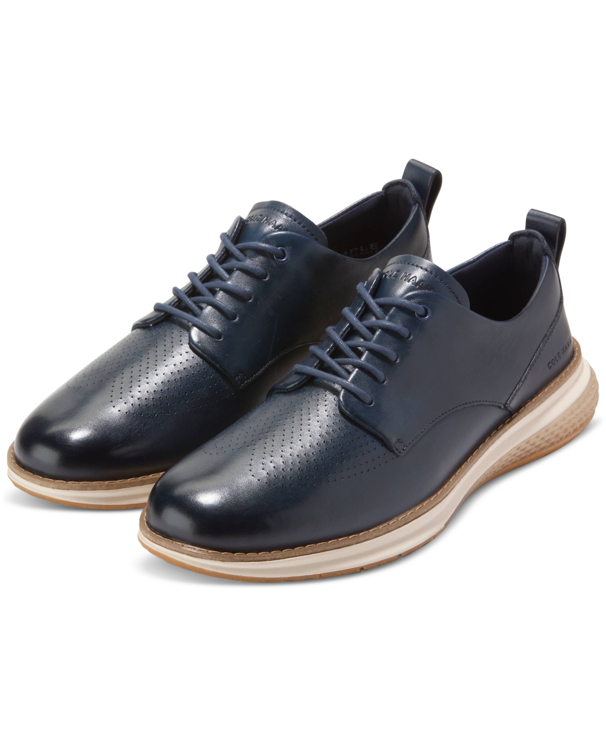 Cole Haan Men's Øriginalgrand Energyweave Perforated Plain Toe Oxford In Navy Blazer
