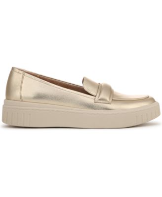 Women's Geneva Closed Round Toe Platform Penny Loafers
