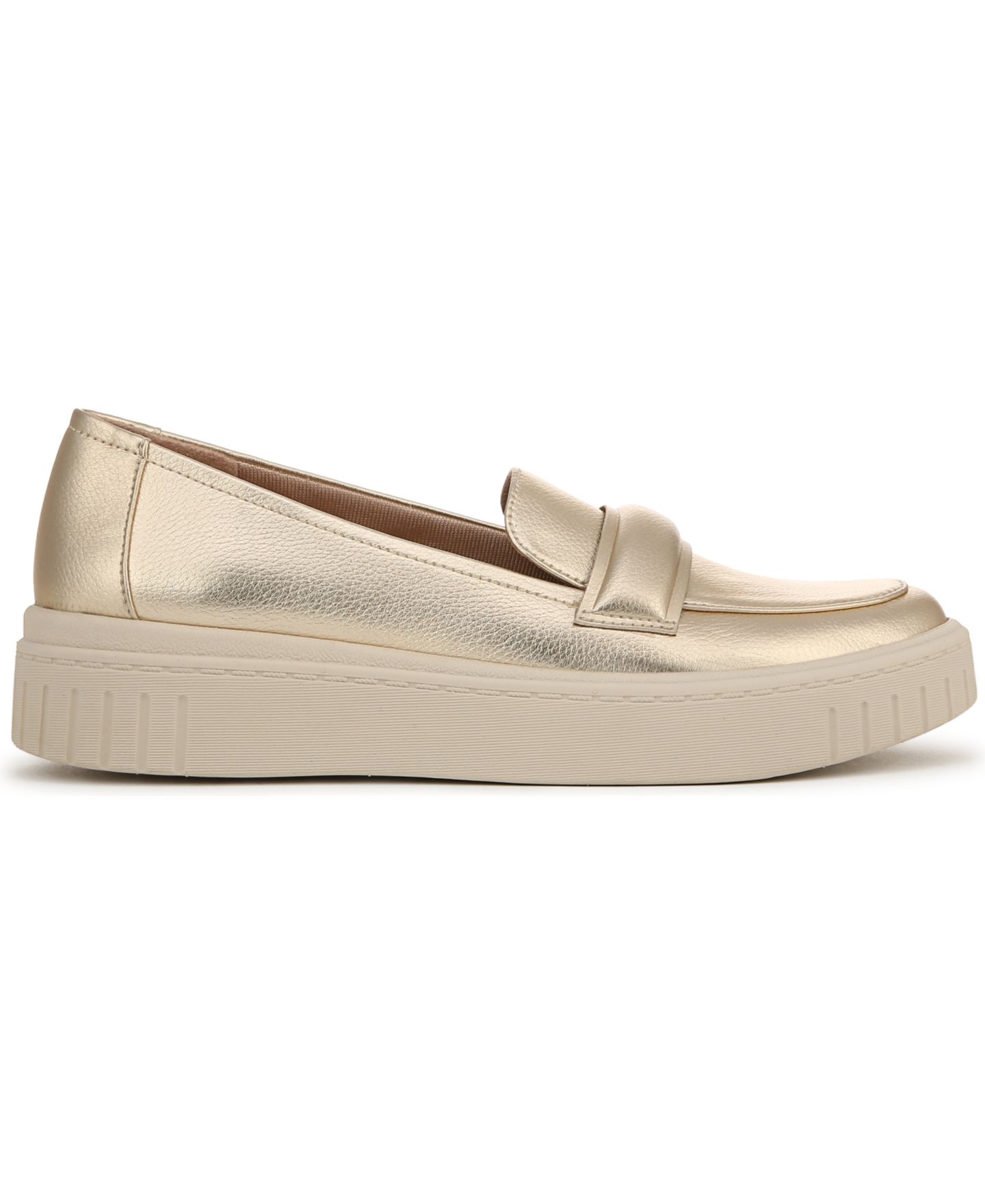 Женские туфли LifeStride Geneva Closed Round Toe Platform Penny, цвет: Золотая искусственная кожа — фото 2