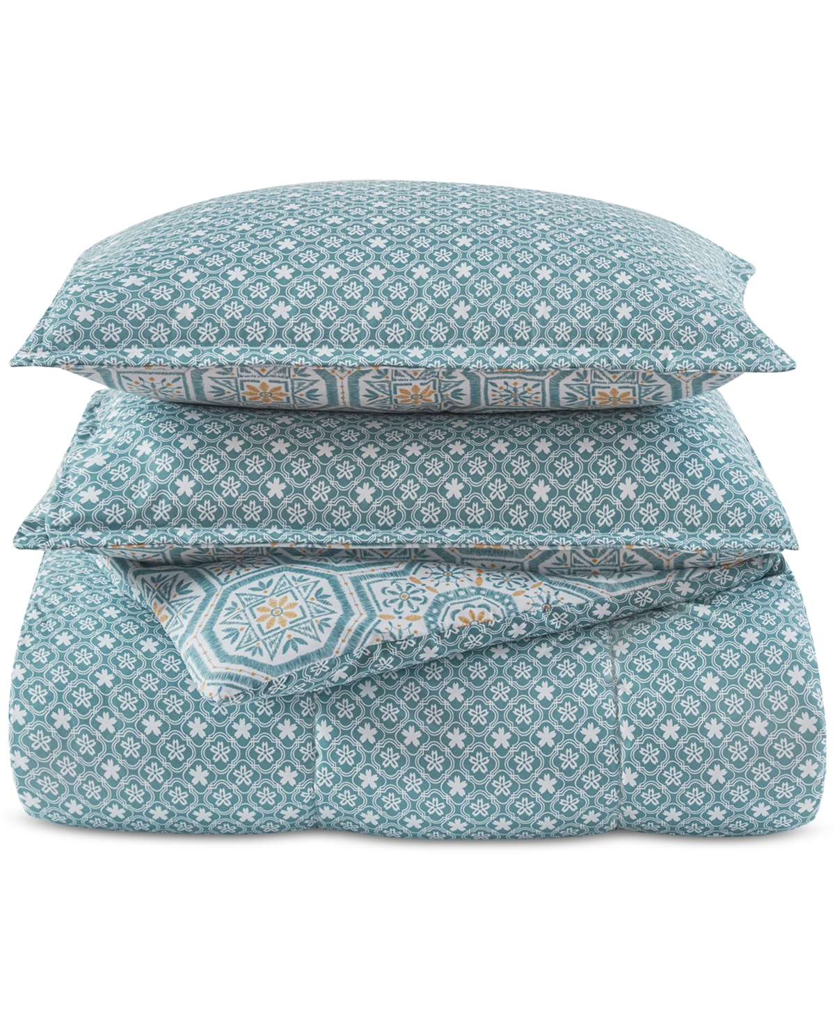 Addison Park Matteo Reversible Printed 8-pc. Comforter Sets, Exclusively At Macy's In Green
