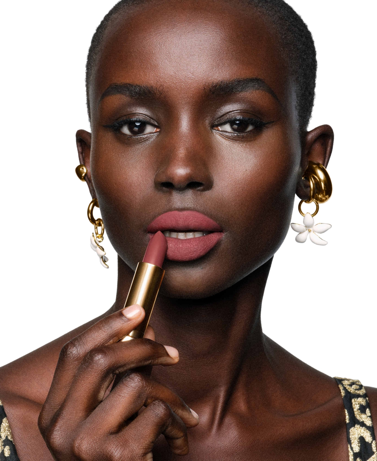 Carolina Herrera Fabulous Kiss Wild At Heart Spring Collection Lipstick Refill In 491- 5th Ave Rose (matte)