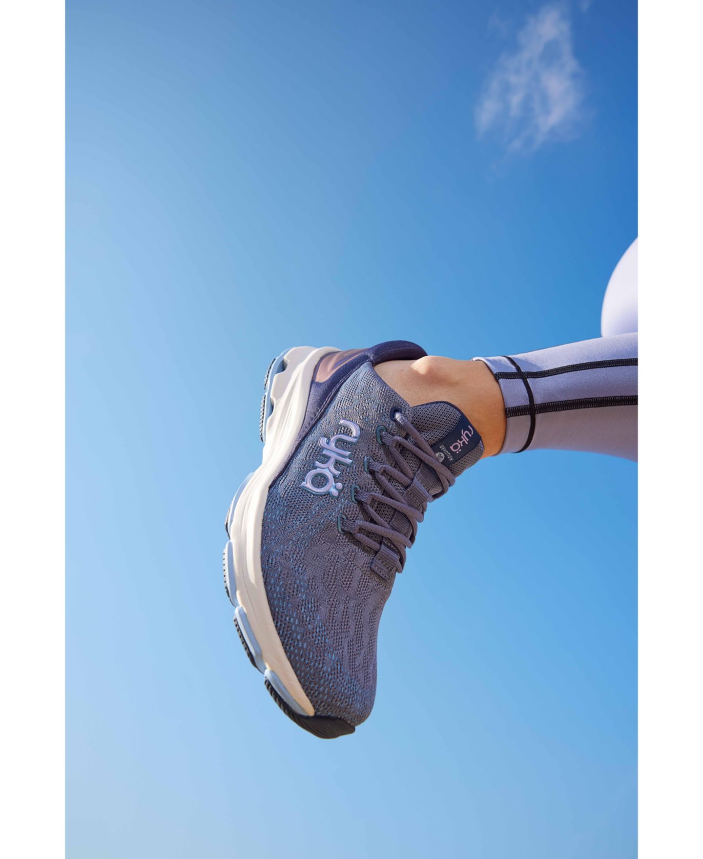 Женские кроссовки Ryka Devotion X Lace Up Walking, цвет: Чёрный сетчатый — фото 12