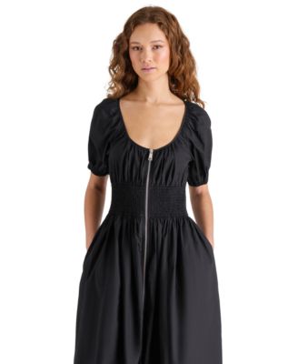 Women's Liora Puff-Sleeve Cotton Midi Dress