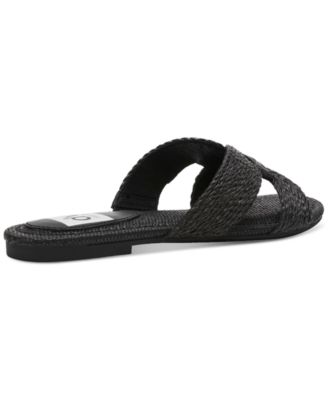 Women's Geeya Raffia Criss Cross Strap Slide Sandals
