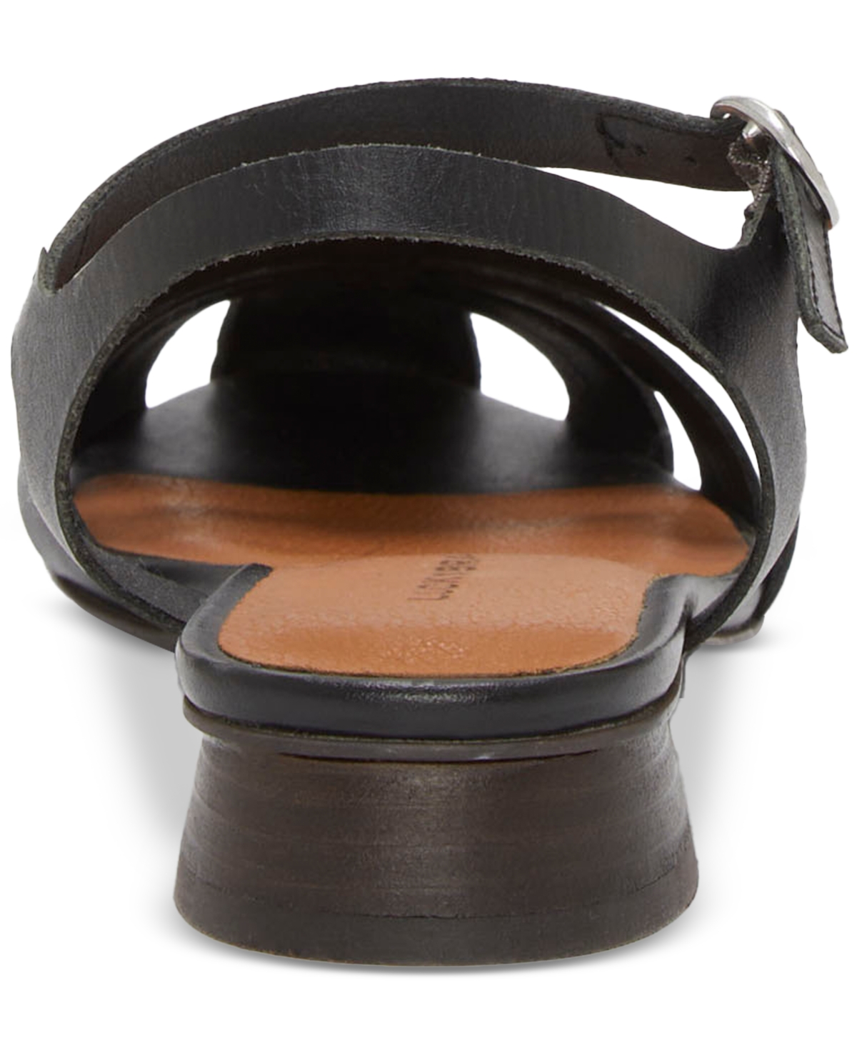 Shop Lucky Brand Women's Zilma Ankle Strap Fisherman Flat Sandals In Black Summer Haze Leather
