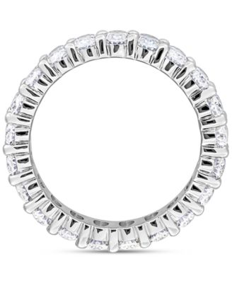 Moissanite Oval-Cut Ring (4-1/5 ct. t.w.) in Sterling Silver