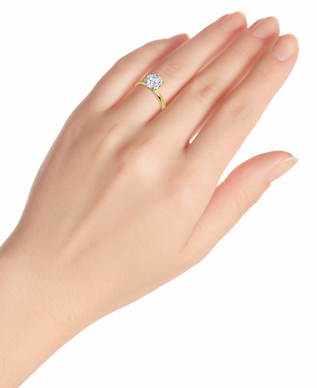 GIANI BERNINI CUBIC ZIRCONIA SOLITAIRE RING, EXCLUSIVELY AT MACY'S 