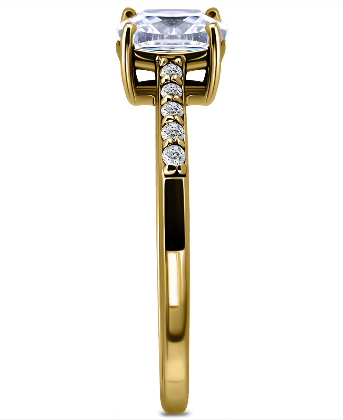 GIANI BERNINI CUBIC ZIRCONIA CUSHION CUT & PAVE RING, EXCLUSIVELY AT MACY'S 