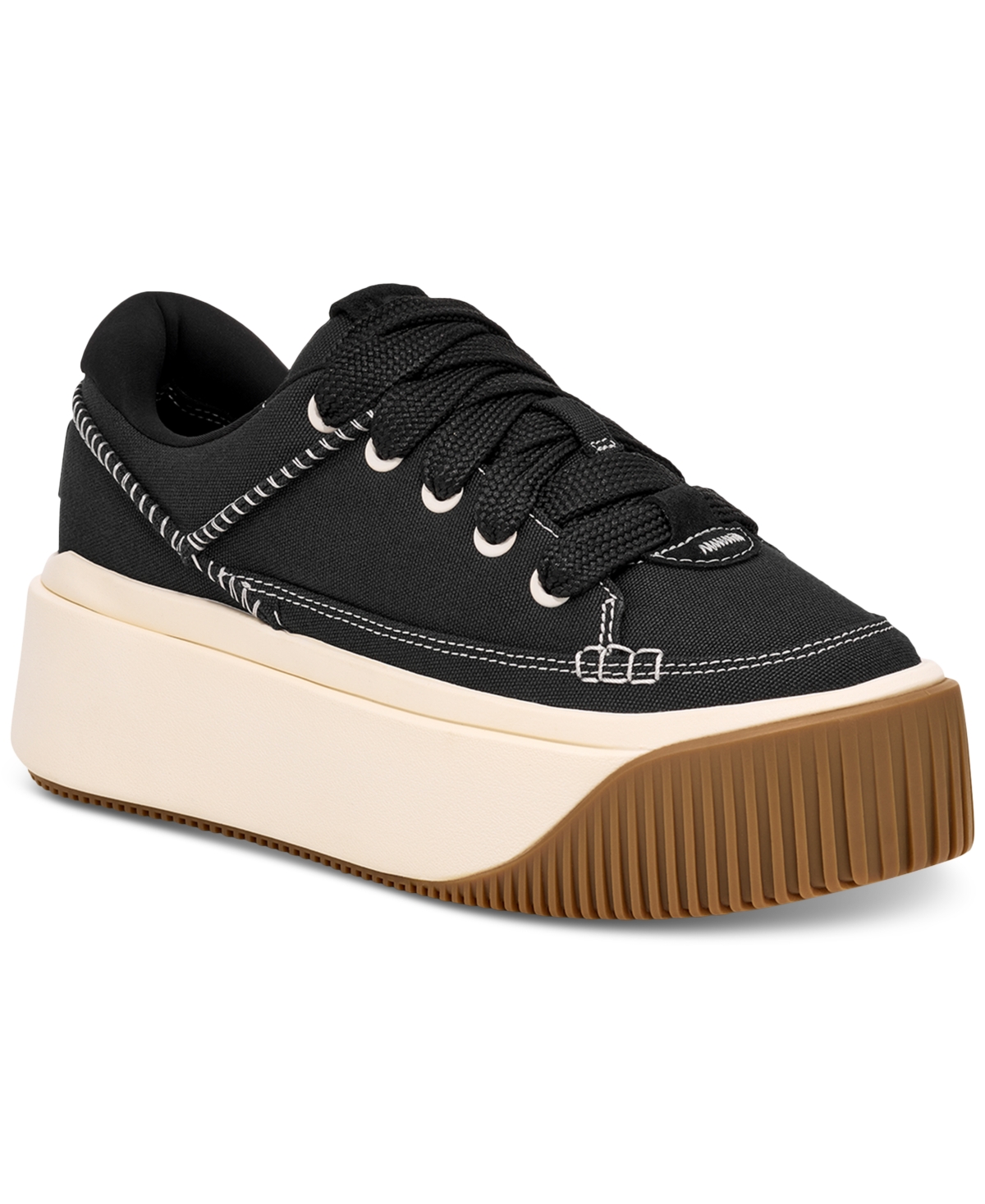 UGG WOMEN'S EZ-DUZZIT LACE-UP PLATFORM SNEAKERS 