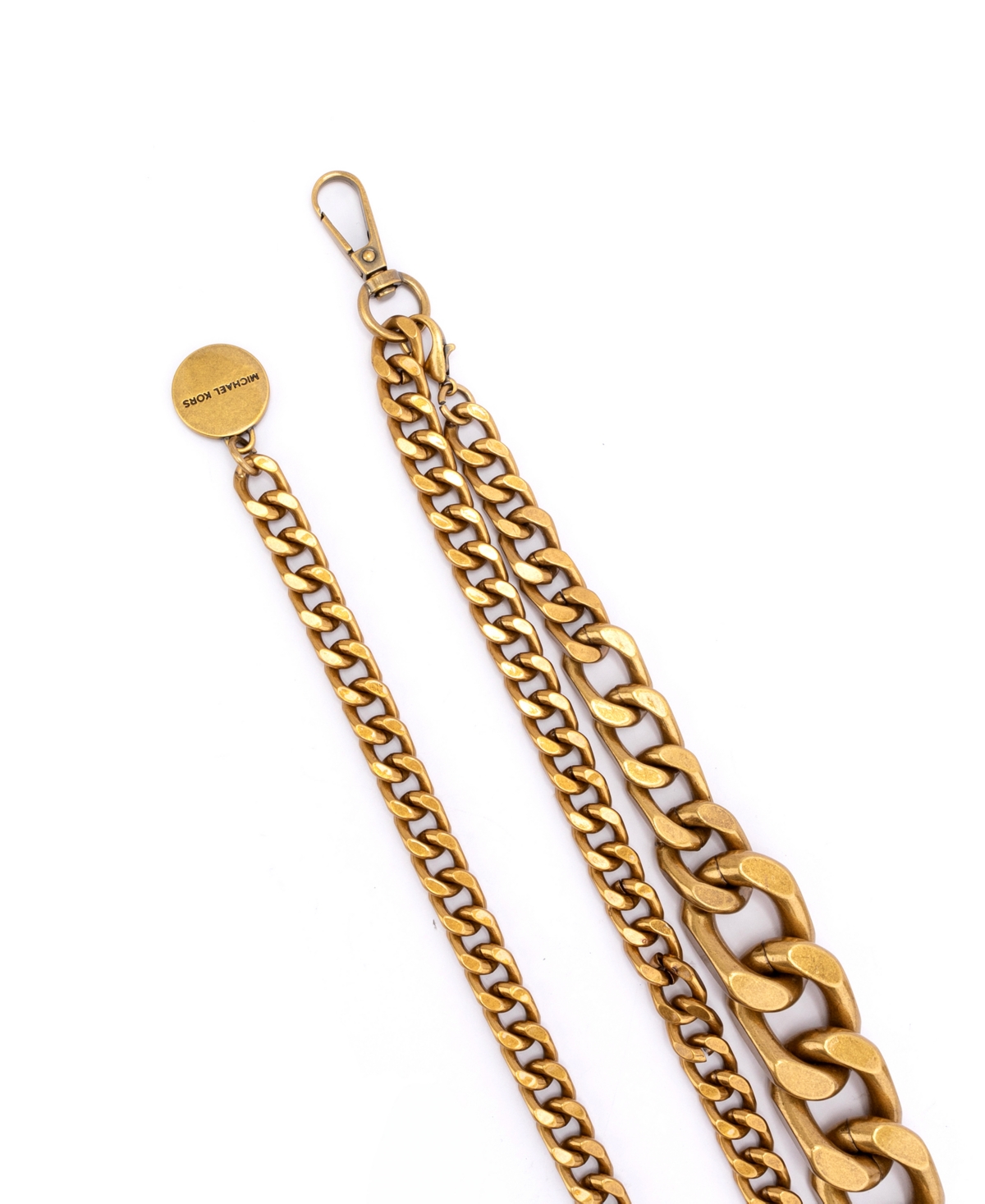 Michael Kors Women's Gradient Swag Chain Belt In Antique Gold