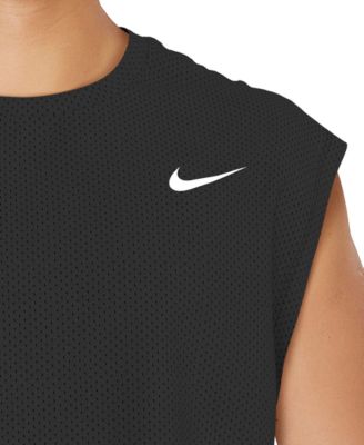 Men's Swim Cover Up Cropped Mesh Tank Top