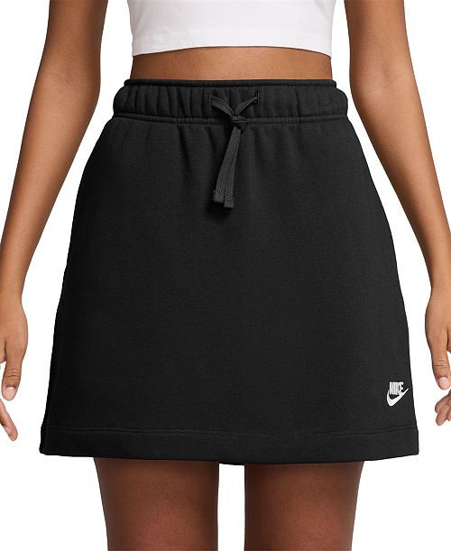 alfani Nike Women's Sportswear Club Fleece Mid-Rise Skirt Women's Fashion Shoes & Accessories