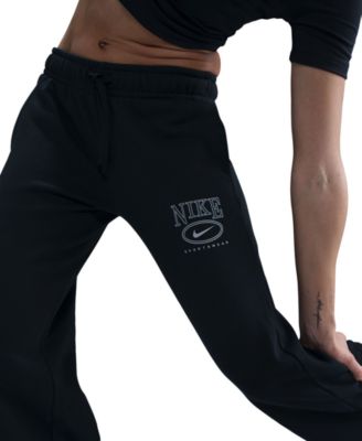 Sportswear Women's Club Fleece Mid-Rise Wide-Leg Logo Pants