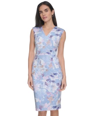 CALVIN KLEIN 205W39NYC】silkリバティ花パネルスカート レディース