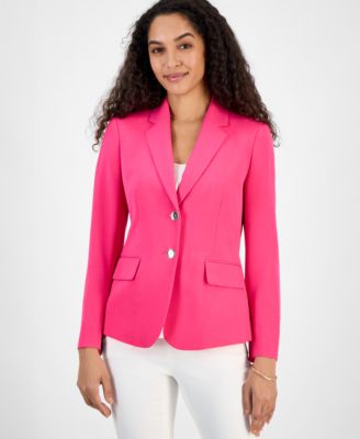 Kasper - Women's Notched-Collar Two-Button Jacket, Regular & Petite Sizes