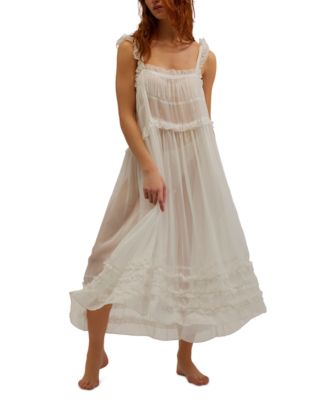 Women's Moon Phase Sheer Midi Nightgown