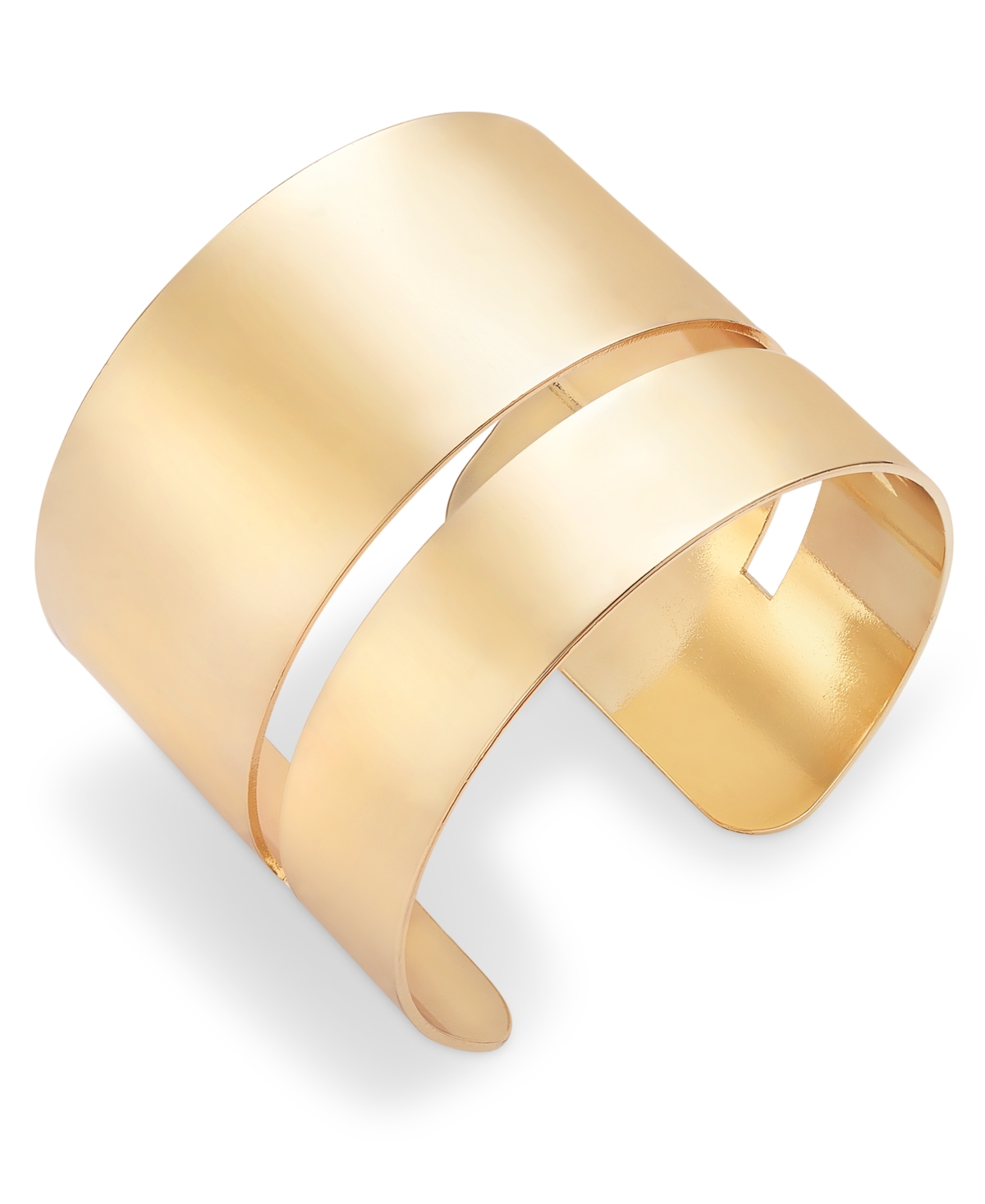 Gold-Tone Double-Row Cuff Bracelet, Exclusively at Macy's - Gold