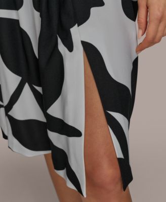 Women's Belted Sleeveless Midi Dress