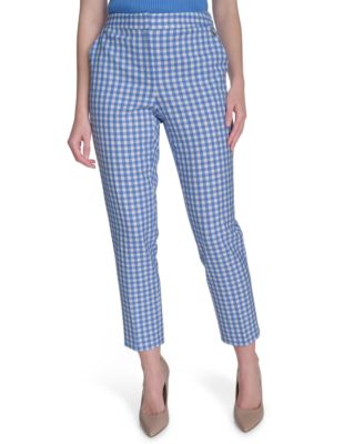 Tommy Hilfiger - Women's Gingham Sloane Ankle Pants