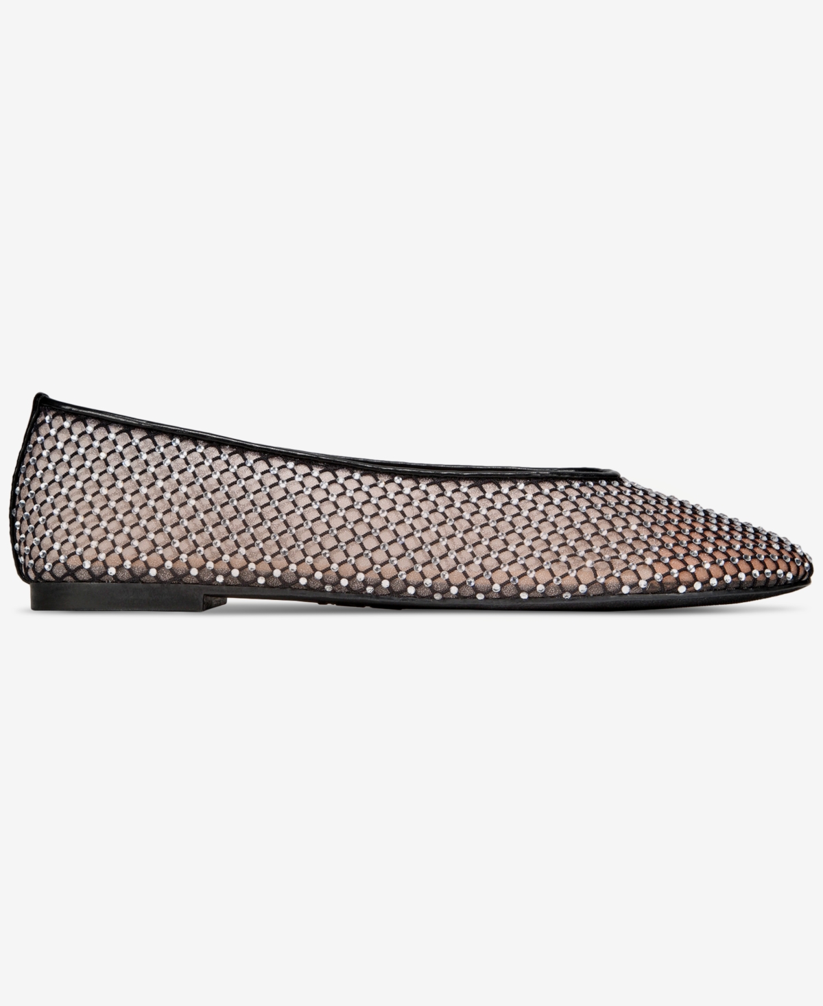 Inc International Concepts Women's Ramiza Mesh Ballet Flats, Exclusively At Macy's In Black Bling Mesh
